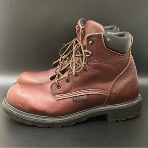 Red Wing 2406 Work Boots Mens US Sz 10 A Steel Toe Supersole Brown USA